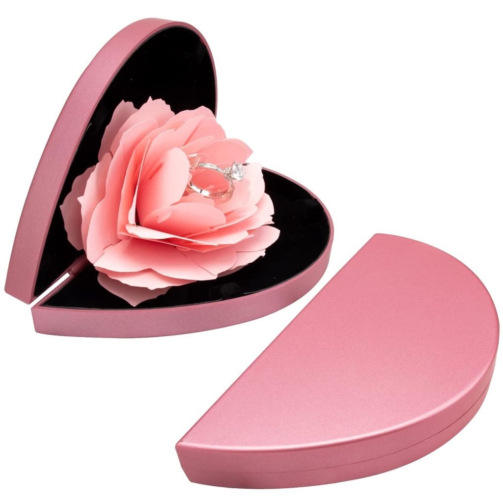 Heart Shaped Rose Ring Gift Box - Image 4