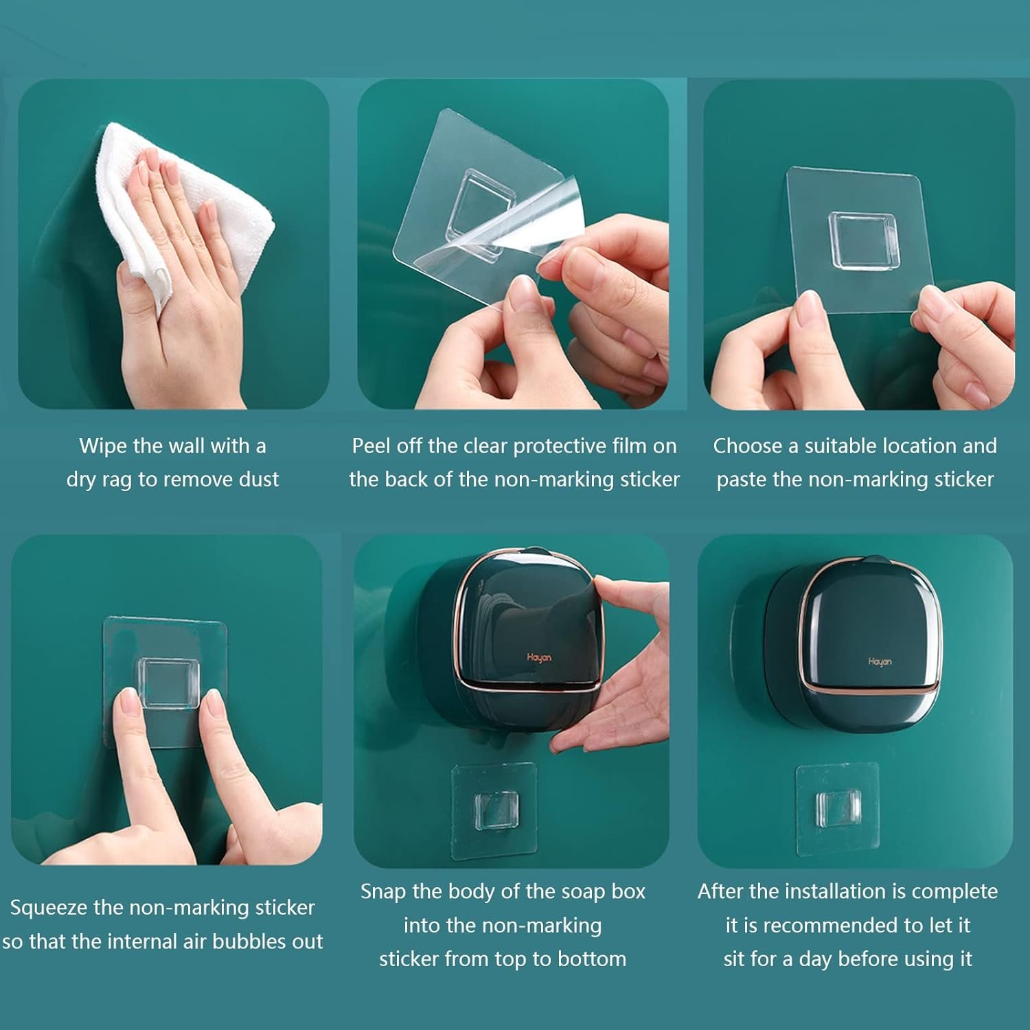 ৩ পিছ - Bathroom Soap Holder Box - Image 3